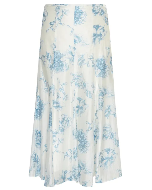 Evangelia HW Skirt M Blue Flower