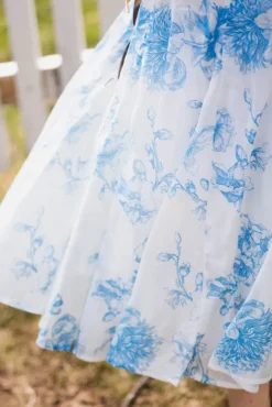 Evangelia HW Skirt M Blue Flower