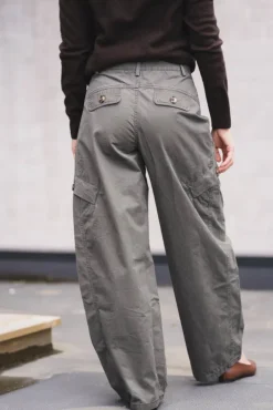 Evelyn Barrel Pant Army