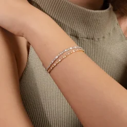 Evelyne Bracelet Gold Crystal
