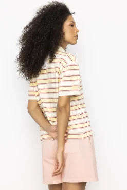 Evelyn Polo Tee Sunny Stripe