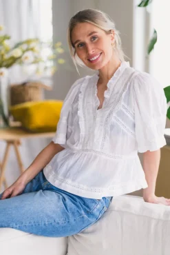 Evienne S Voile Top White