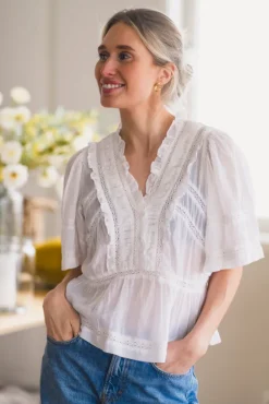 Evienne S Voile Top White