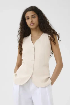 Farida Waistcoat Haze Melange