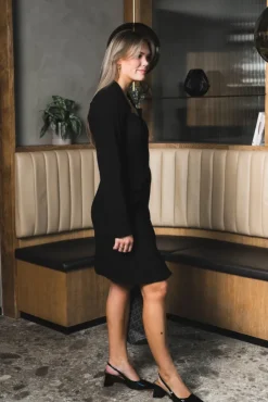 Favo LS Blazer Dress Black