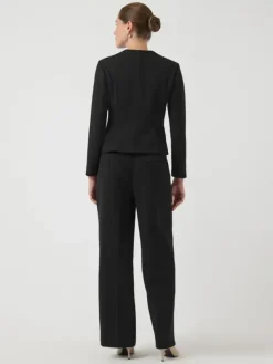 Favo LS Blazer Top Black