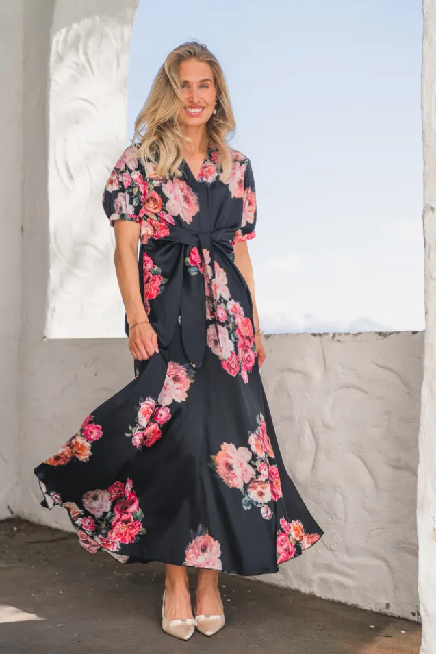 Faye Dress Fiori Noir