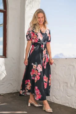 Faye Dress Fiori Noir