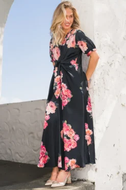 Faye Dress Fiori Noir