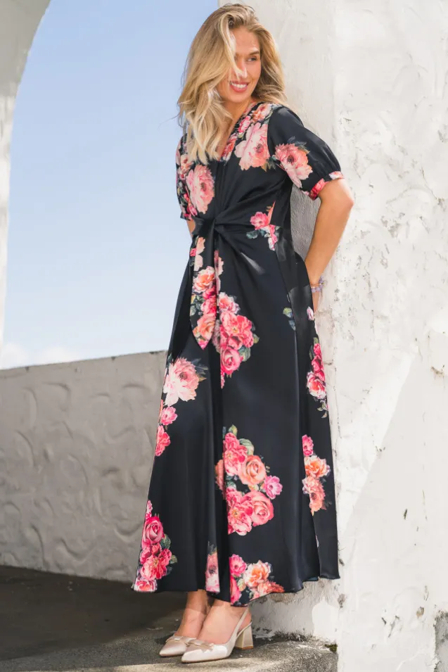 Faye Dress Fiori Noir