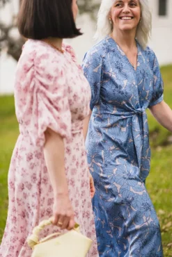 Faye Dress Gardenia Sky