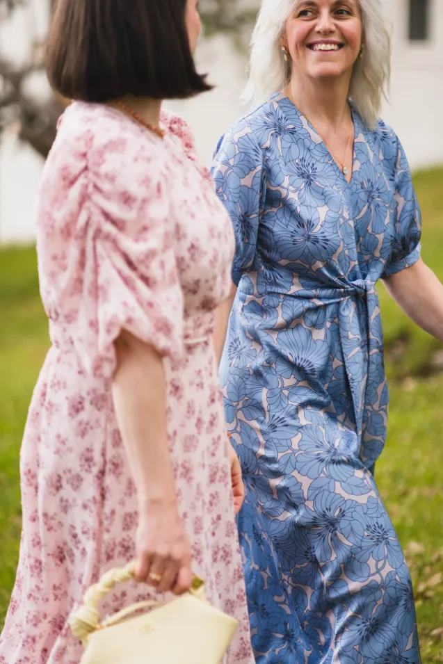 Faye Dress Gardenia Sky
