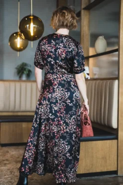 Faye Dress Melange Noir