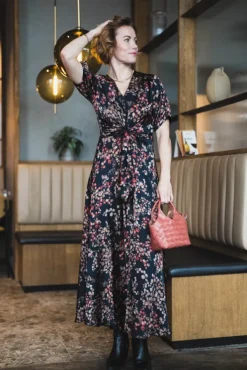 Faye Dress Melange Noir