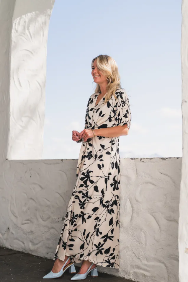 Faye Dress Mono Floral