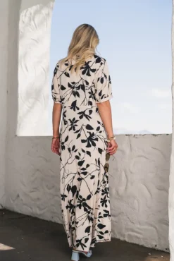 Faye Dress Mono Floral