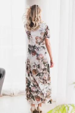 Faye Dress Pale Bouquet