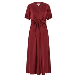 Faye Dress Semi Rich Merlot
