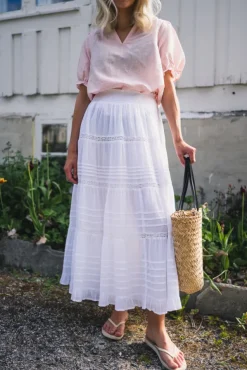 Felicia S Voile Skirt White