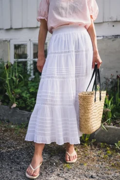 Felicia S Voile Skirt White