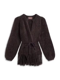 Fidele Chunky Cardigan Dark Brown
