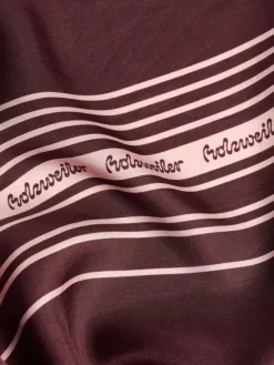 Fine Scarf Contrasting Burgundy