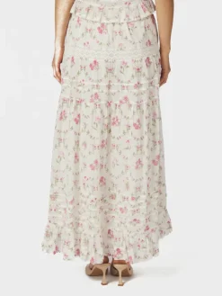 Fippo Spring Flower Skirt Offwhite