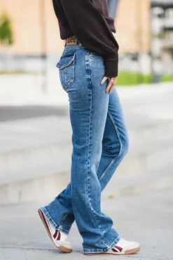 Flap Pocket Jessica Lapis Blue