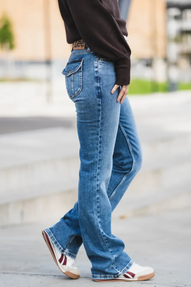 Flap Pocket Jessica Lapis Blue