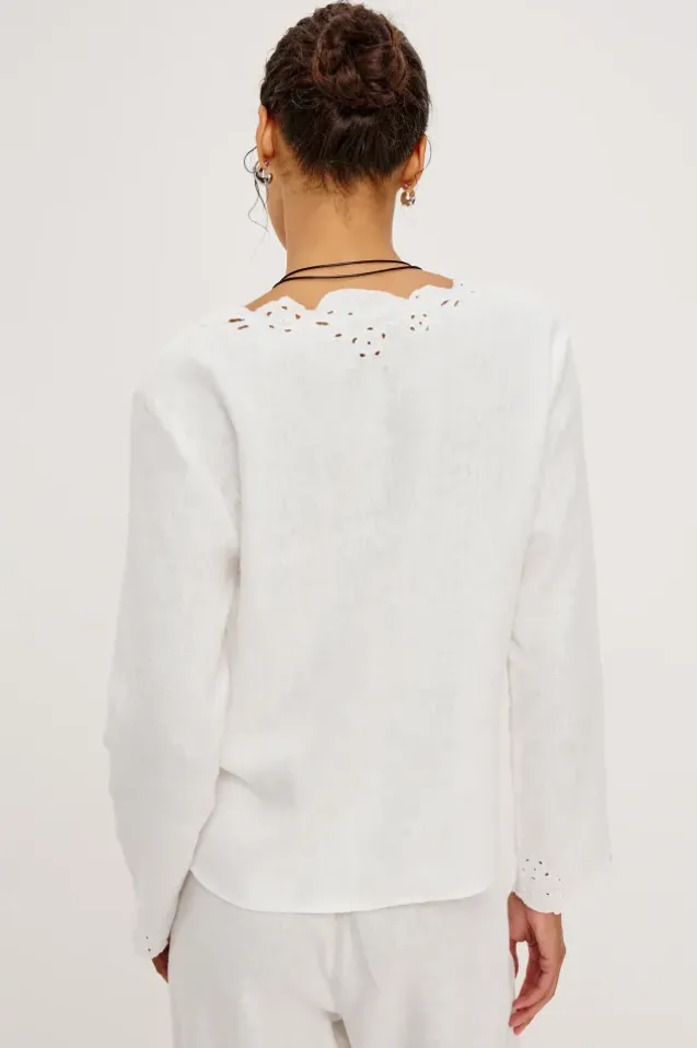 Fleur Top White