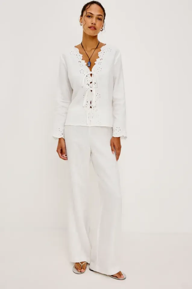 Fleur Top White