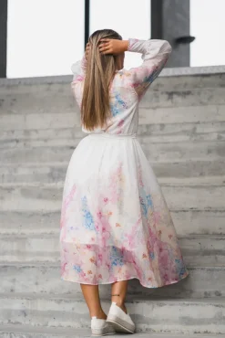 Florence LS Long Dress Pristine Florence Aop