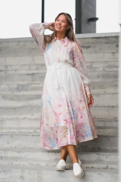 Florence LS Long Dress Pristine Florence Aop