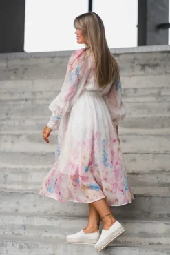 Florence LS Long Dress Pristine Florence Aop