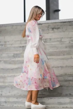 Florence LS Long Dress Pristine Florence Aop