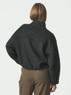 Florine Wool Bomber Jacket Antracit