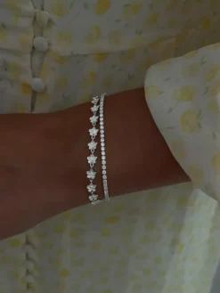 Flower Bracelet Silver