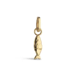 Flowing Fish Charm Gold