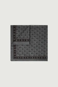 Foulard C Wool Dark Grey Brown