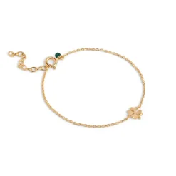 Four-Leaf Clover Bracelet Gold