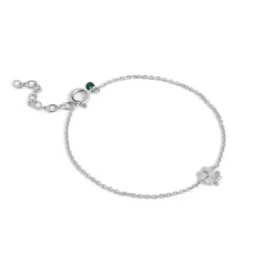 Four-Leaf Clover Bracelet Silver