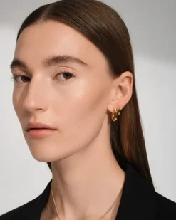 Frame Hoops Small Gold