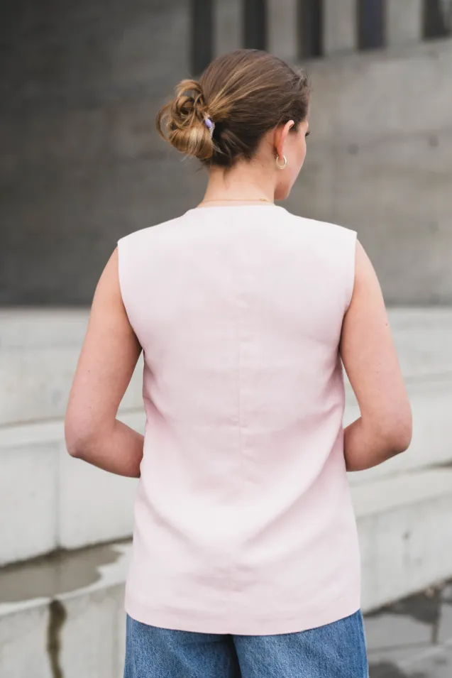 Franciska Waistcoat Lotus Melange