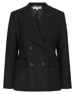 Francis Pinstripe Black