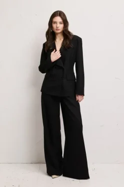 Francis Pinstripe Black