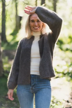 Fredrikke Chunky Cardigan Brown