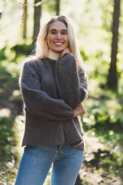 Fredrikke Chunky Cardigan Brown