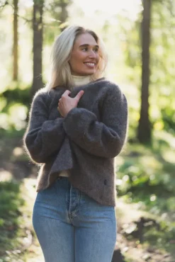 Fredrikke Chunky Cardigan Brown