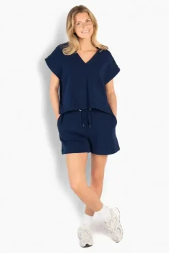 Gabriela Top Navy Blazer
