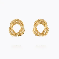 Gemma Knot Earrings Gold